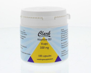 Vitamine B3 nicotinamide 500 mg van Clark (100 capsules)