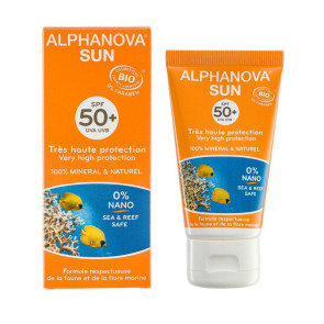 Sun vegan gezichtscreme SPF50 bio van Alphanova Sun (50 gram)