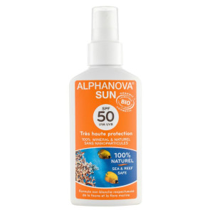 Sun vegan spray SPF50 bio van Alphanova Sun (125 ml)