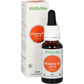 Vitamine D3 1000IE druppels Vitortho 20