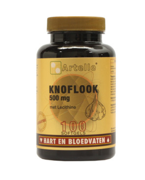 Knoflook 500 mg +250 mg lecithine Artelle (100 capsules)