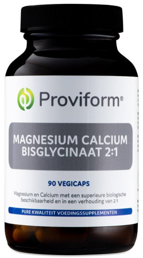 Magnesium calcium bisglycinaat 2:1 & D3 van Proviform : 90 vcaps