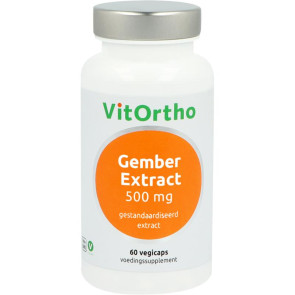 Gember extract 500 mg Vitortho 60