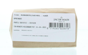 Mariadistelzaad van Jacob Hooy : 250 gram