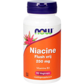 Niacine flush vrij NOW foods 90