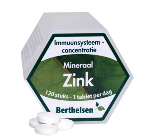 Zink gluconaat 20 mg van Berthelsen (120 tabletten)