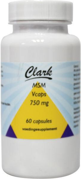 MSM 750 mg van Clark (60 vcaps)
