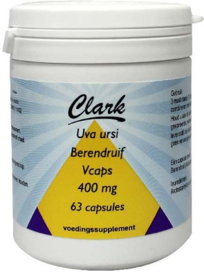 Uva ursi 400 mg van Clark (63 vcaps)