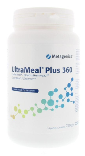 Ultra meal plus 360 vanille van Metagenics : 728 gram