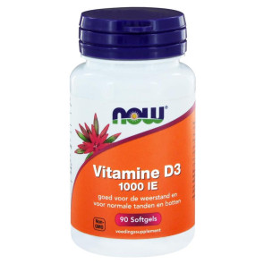 Vitamine D3 1000IE NOW 90