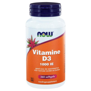 Vitamine D3 1000IE NOW 360