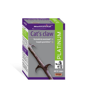 Cats claw platinum van Mannavital : 60 capsules