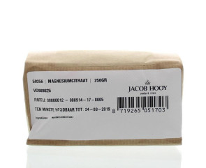 Magnesiumcitraat poeder van Jacob Hooy : 250 gram