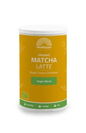 Biologische Matcha Latte Gember Ceylon Kaneel van Mattisson