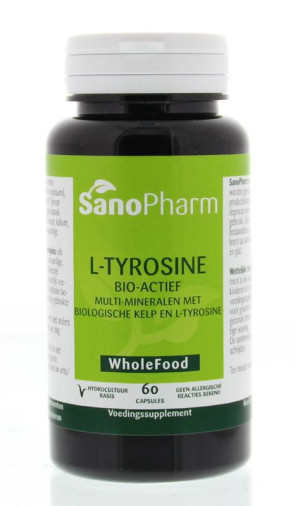 L-Tyrosine plus wholefood van Sanopharm : 60 capsules