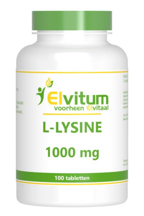L-Lysine 1000 mg van Elvitaal : 100 tabletten