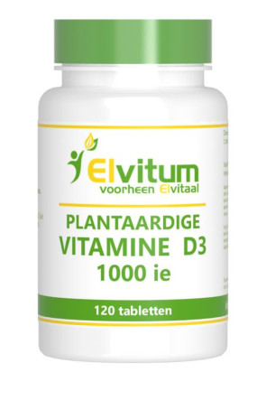 Vitamine D3 1000IE vegan van Elvitaal : 120 tabletten