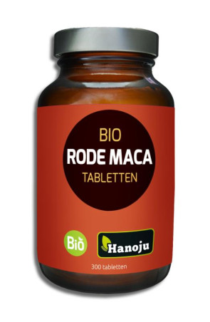 Maca red organic premium van Hanoju : 300 tabletten