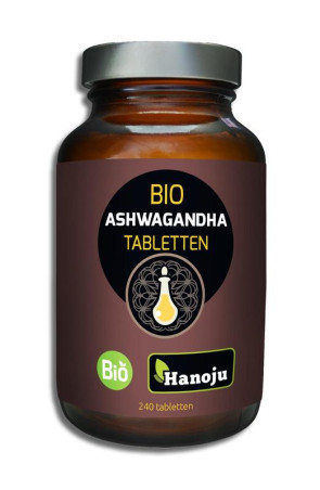 Ashwagandha organic 500 mg van Hanoju : 240 tabletten