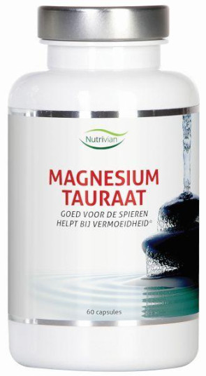 Magnesium tauraat B6 van Nutrivian : 60 capsules