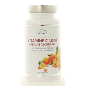 Vitamine C1000 mg calcium ascorbaat van Nutrivian : 200 tabletten