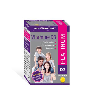 Vitamine D3 platinum van Mannavital : 90 capsules
