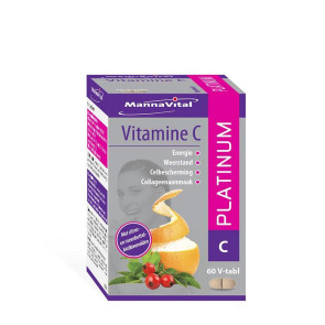 Vitamine C platinum van Mannavital : 60 tabletten