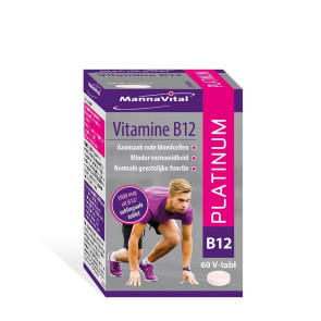 Vitamine B12 platinum van Mannavital : 60 tabletten