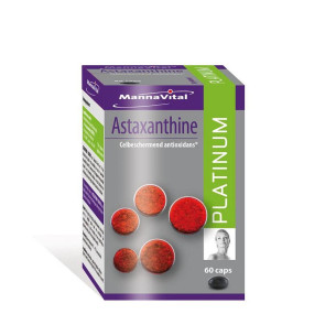Astaxanthine platinum van Mannavital : 60 capsules
