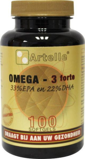 Omega 3 forte 1000 mg van Artelle (100 softgels)