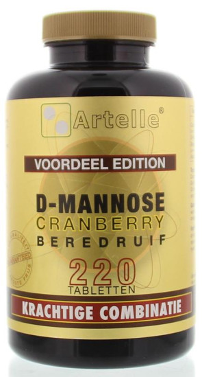 D-Mannose cranberry berendruif Artelle (220 tabletten)