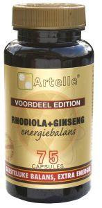 Rhodiola ginseng energiebalans  Artelle (75 capsules)