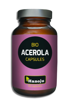 Acerola capsules bio van Hanoju : 90 vcaps