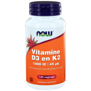 Vitamine D3 NOW  Vitamine K2 120