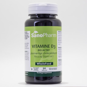 Vitamine D3 62.5 mcg 2500IE van Sanopharm : 90 tabletten