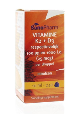Vitamine K2 D3 emulsan van Sanopharm : 10 ml