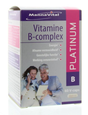 Vitamine B complex platinum van Mannavital : 60 vcaps