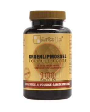Groenlipmossel formule forte van Artelle (100 tabletten)