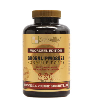 Groenlipmossel formule forte van Artelle (220 tabletten)
