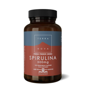 Spirulina 500 mg van Terranova (100 vcaps)