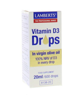 Vitamine D3 druppels Lamberts 20