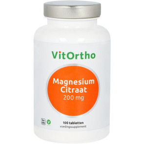 Magnesium citraat 200 mg Vitortho 100