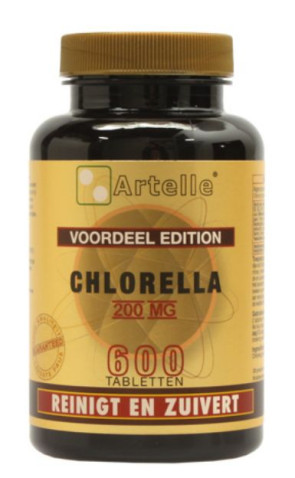 Chlorella 200 mg van Artelle (600 tabletten)