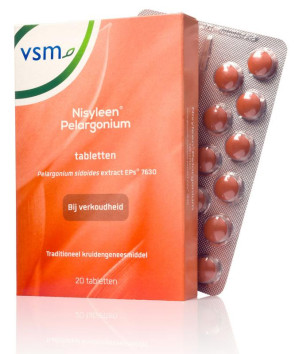 Nisyleen pelargonium van VSM : 20 tabletten