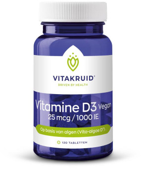 Vitamine D3 Vegan 25mcg / 1000IE van Vitakruid