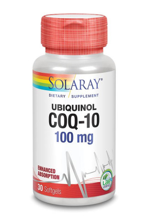 Ubiquinol Co Q10 100 mg Solaray 30 