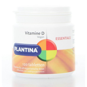 Vitamine D 600 IE van Plantina : 120 tabletten