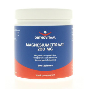 Magnesium citraat 200 mg Orthovitaal 240