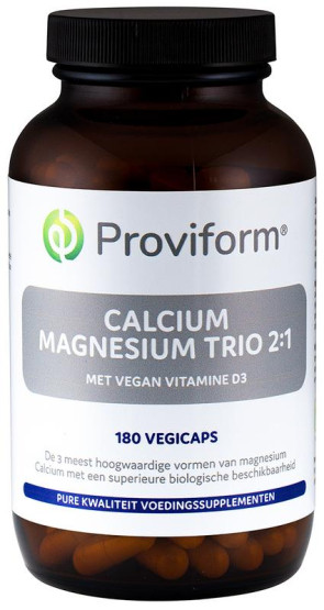 Calcium magnesium trio 2:1 & D3 van Proviform : 180 vcaps