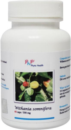 Withania somnifera van Phyto Health : 60 capsules